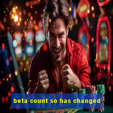 beta count so has changed